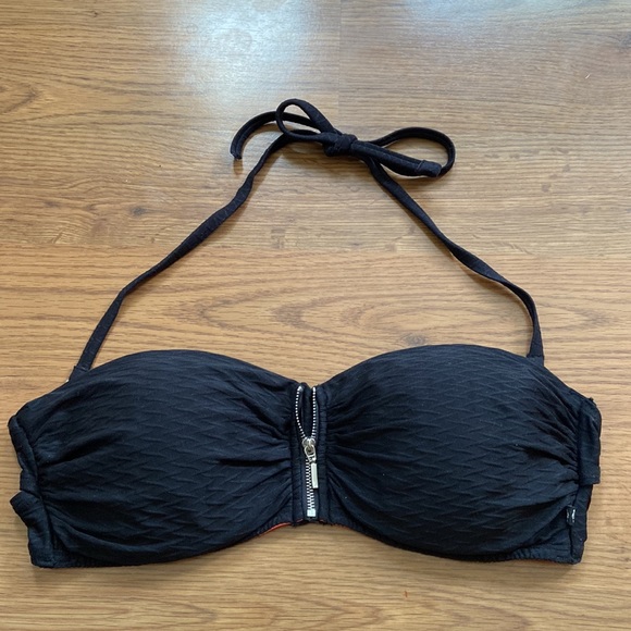 Black patterned bikini with 2 bottoms - Picture 3 of 7